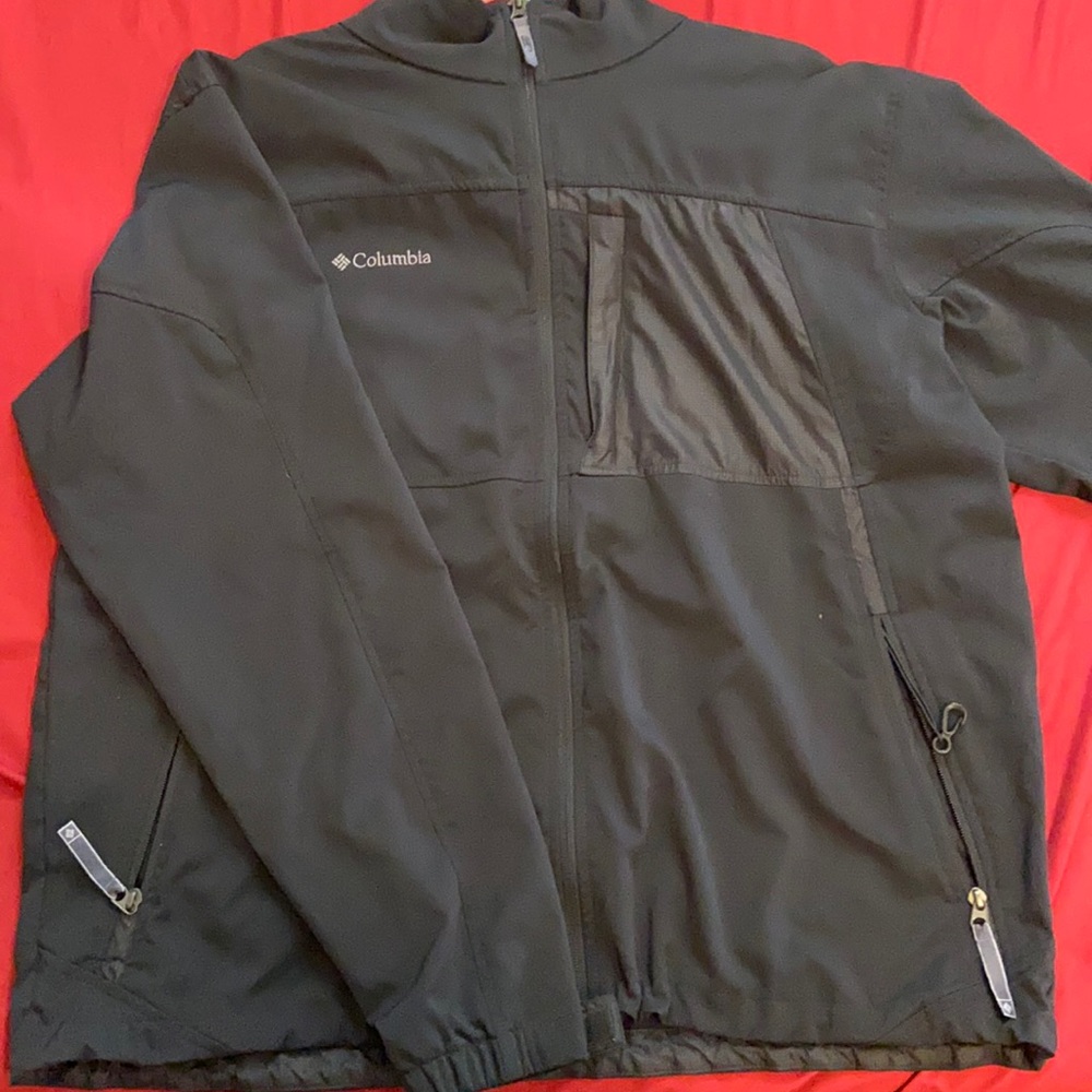 Columbia Black soft shell pullover X-Large
